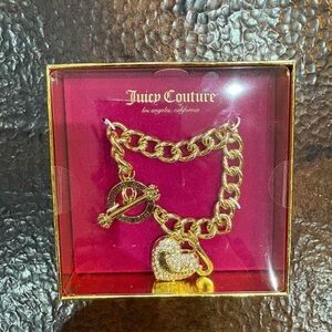 Juicy Couture Gold Chain Bracelet with Charms